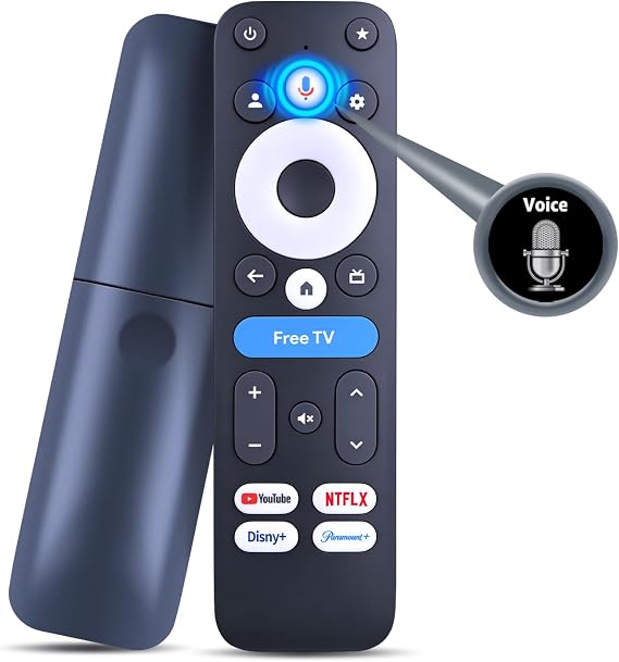Voice Remote for Onn 4K Pro Streaming Device 100135769 (2024) Android TV Box, for Onn Google TV 4K Pro/Plus