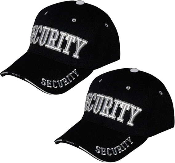 Security Hat Cap Uniform Hats,(One Size) Black