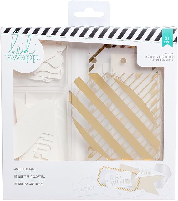 American Crafts 31 Piece Heidi Swap Mixed Media Kits Tags