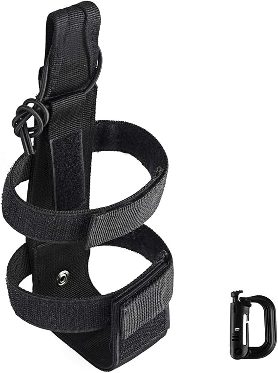 Large Adjustable Tactical Water Bottle Holder Molle Portable Belt Carrier for Outdoor Walking Running Hiking Cycling