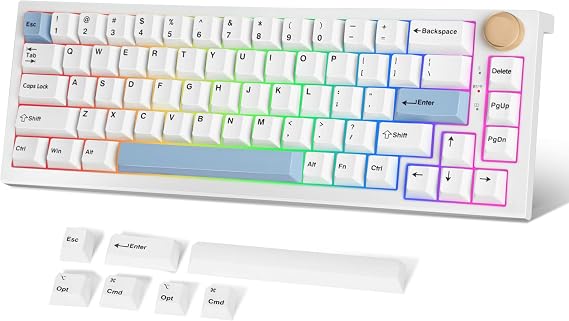 FANTECH Maxfit67 RGB 65% Gaming Keyboard - Hot Swap Kailh White Switch