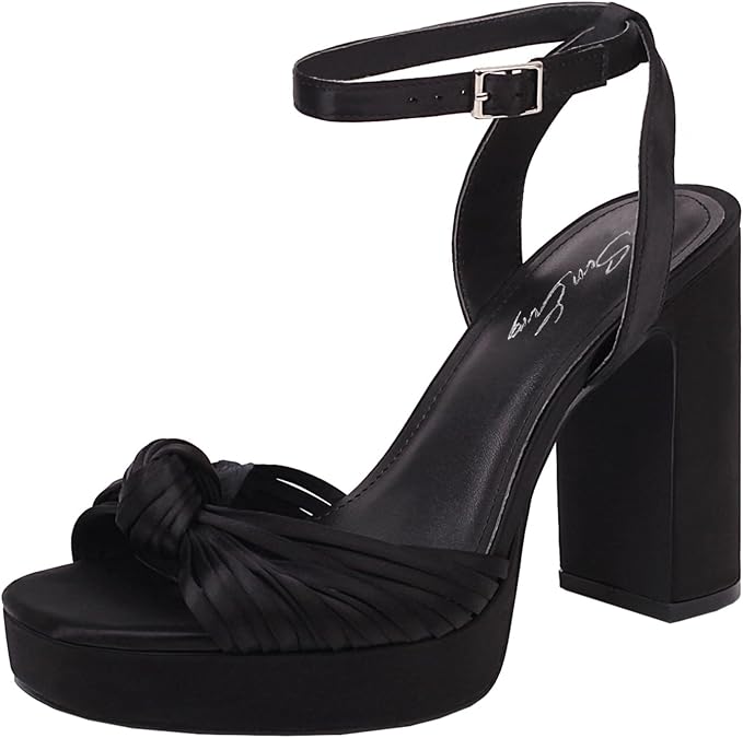 sun gurg Strappy Platform Heels Women Square Open Toe Chunky Heeled Sandals