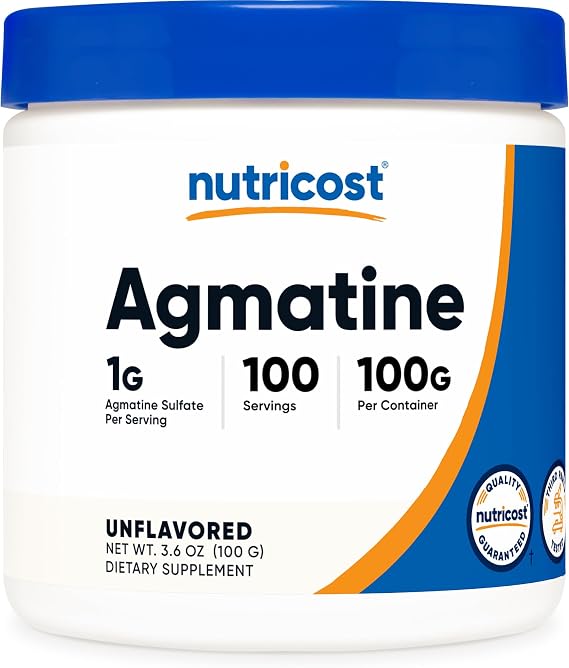 Nutricost Agmatine Powder (100G) Pure Agmatine, 100 Servings | Agmatine Sulfate