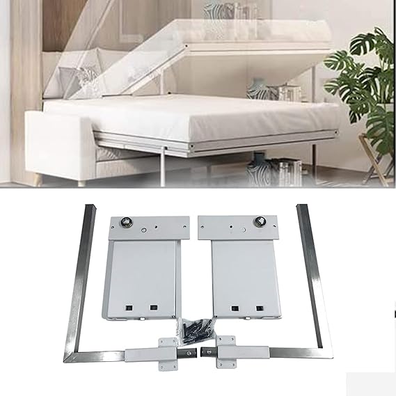 Heavy Duty Murphy Wall Bed Springs Mechanism Hardware Kit King Size Bed Support Kit for Horizontal Installation