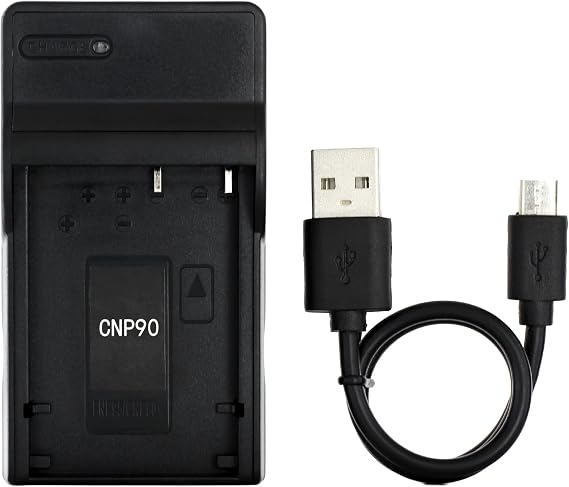 Norifon NP-90 USB Charger for Casio Exilim EX-FH100, EX-FH100BK