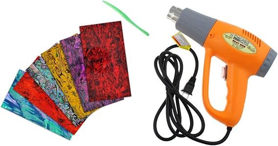 CRB CUSTOM ROD BUILDER Abalone Veneer Kit Creation Kit with Heat Gun