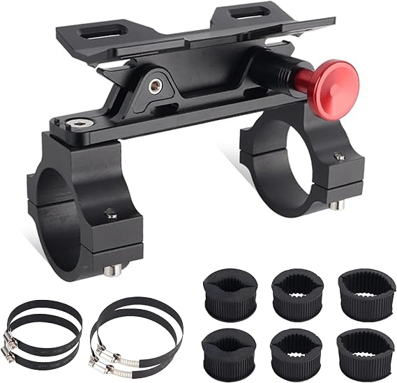 UTV Fire Extinguisher Mount Kit, Adjustbale 1'' to 2'' Roll Bar | Aluminum Alloy, Quick Release, Compatible with ATV UTV Polaris RZR SXS Ranger Camper Jeep Can-Am