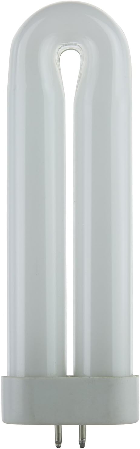 Sunlite 05145-SU T6 Fluorescent U-Shaped Light Bulb, 8 Watts, UV Light, 365nm Color Wavelength, GX10q 4-Pin Base, Plug-in, 5,000 Hour Life Span, Clubs, Restaurants, Party Lights, Blacklight, 1 Count