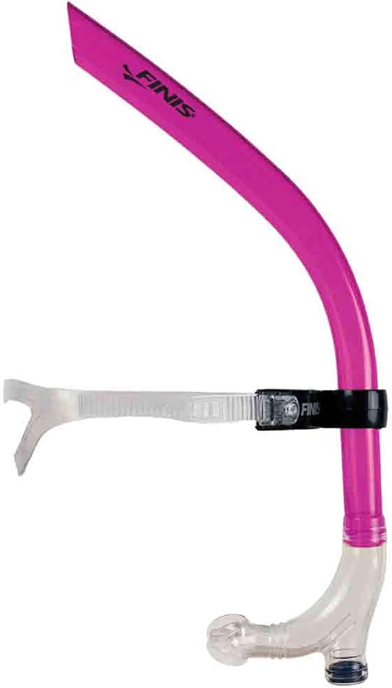 FINIS Original Swimmers Snorkel, Center-Mount Design, Adult, Pink | Improve Swim Technique and Body Position Without Turning to Breathe, with a Purge Valve That Helps Clear Water