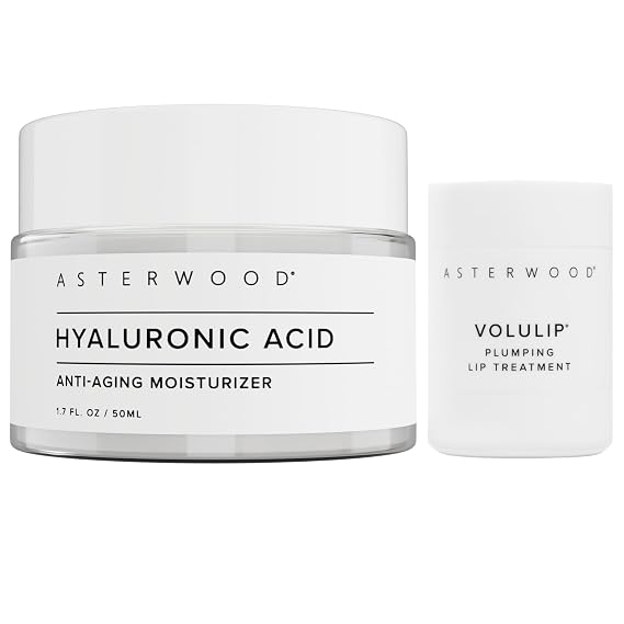 Asterwood Hyaluronic Acid Moisturizer + Volulip Lip Treatment