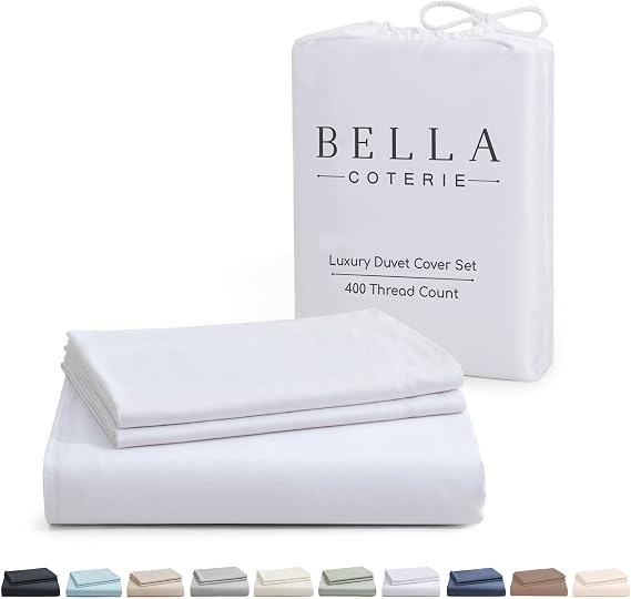 Bella Coterie | Luxury Bamboo Viscose Queen Size Duvet Cover Set