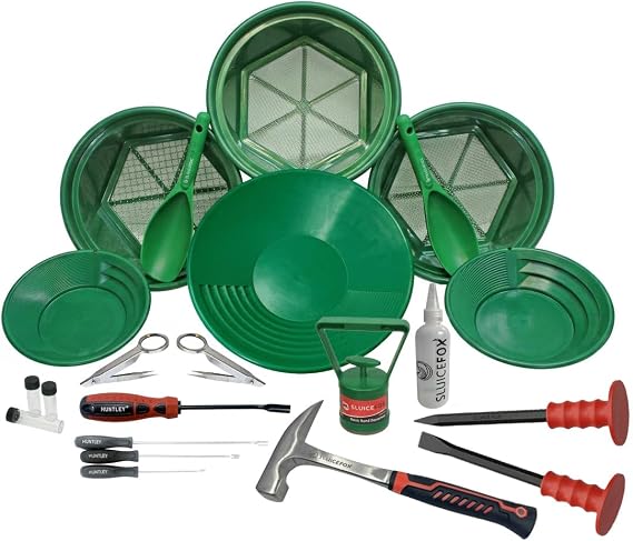 Sluice Fox Gold Panning Kit with Classifiers & Accessories