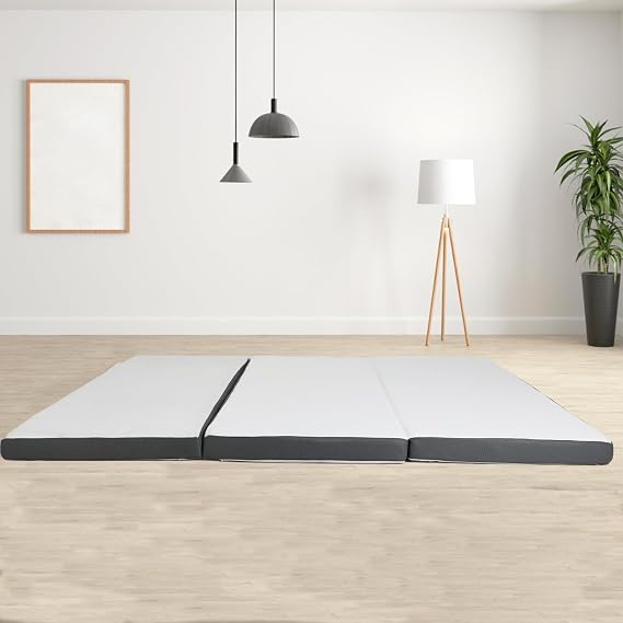 Folding Mattress, Trifold Mattress with Breathable & Washable Cover, 3 Inch Foldable Mattress for Camping, Guest, Floor RV, Twin Floor Mattress - CertiPUR-US Certified, 78" x 38" x 3" (Twin XL)