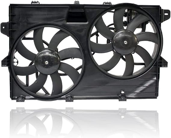 Dual Radiator and Condenser Fan Assembly - Pacific Best Inc. Compatible/Replacement for FO3115175 07-09 Ford Edge Lincoln MKX - With Tow Package