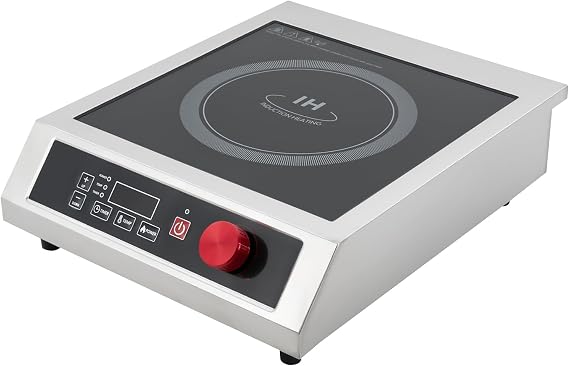 Induction Cooktop, Commercial Range Countertop Burner, 3500W Induction Burner with LCD Screen, 24 Hours Timer, Powerful 110V-240V Professional Hot Plate