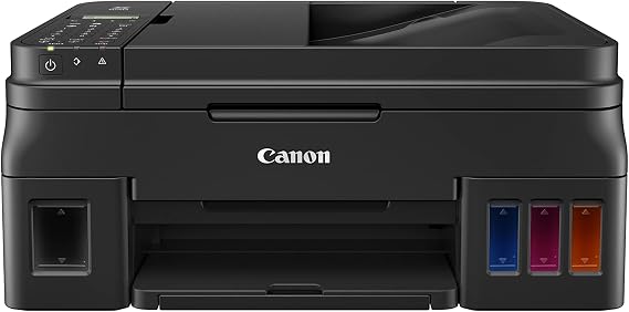 Canon PIXMA G4210 Wireless All-In-One Supertank (Megatank) Printer, Copier, Scan, Fax and ADF with Mobile Printing, Black, One Size (2316C002)