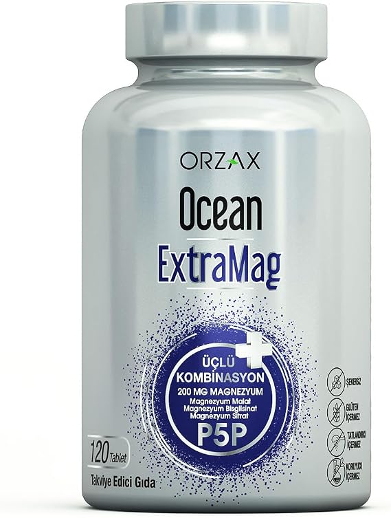 Ocean ExtraMag Üçlü Magnezyum Kombinasyonu 120 Tablet