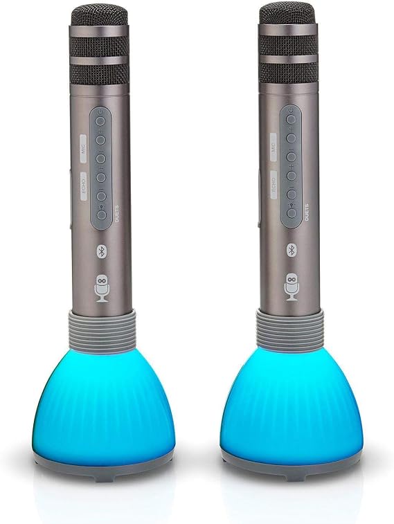Singing Machine Duet Karaoke Wireless Microphones & Bluetooth Speakers