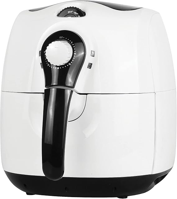 Brentwood AF-350W Electric Air Fryer Timer & Temp. Control,3.6 Quart,White