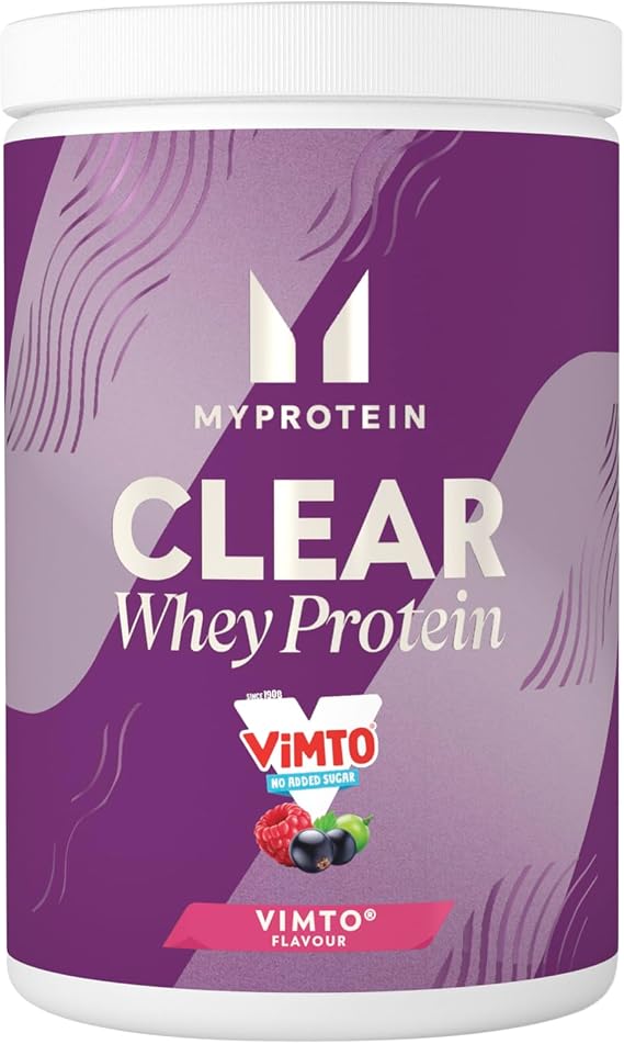 Myprotein Clear Whey Isolate Protein Powder | Vimto - 10 Servings | 20g Protein per Serving | Fruity Protein Juice Drink with Low Sugar | Refreshing Low-Calorie Protein Water Alternative