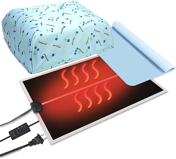 Resin Molds Heating Pad with Timer and Cover Epoxy Resin Dryer Mat Fast Resin Curing Machine with Silicone Mat Lightweight Quick Resin Dryer Mat for Key Chain, Jewelry, Silicone Mold