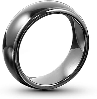 T5577 or UID chip RFID Black Ceramics Smart Finger rewrite Ring 125KHZ13.56MHZ Wear for Men or WomenUID 13.56MHZ-21MM