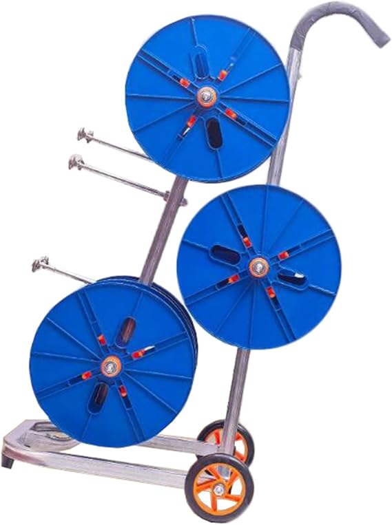 Wire Spool Rack with Wheel,Multi-Spool Wire Rack Dispenser,Heavy Duty Spool Storage Holder,Conduit Display Storage for Electrical Industrial Retail Use,330lbs Capacity