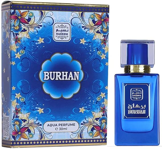 NASEEM Burhan Aqua Parfum for Men | 30ml Long-Lasting Eau de Parfum | Luxury Fresh Aquatic Scent | Daily & Special Occasion Wear-30ml