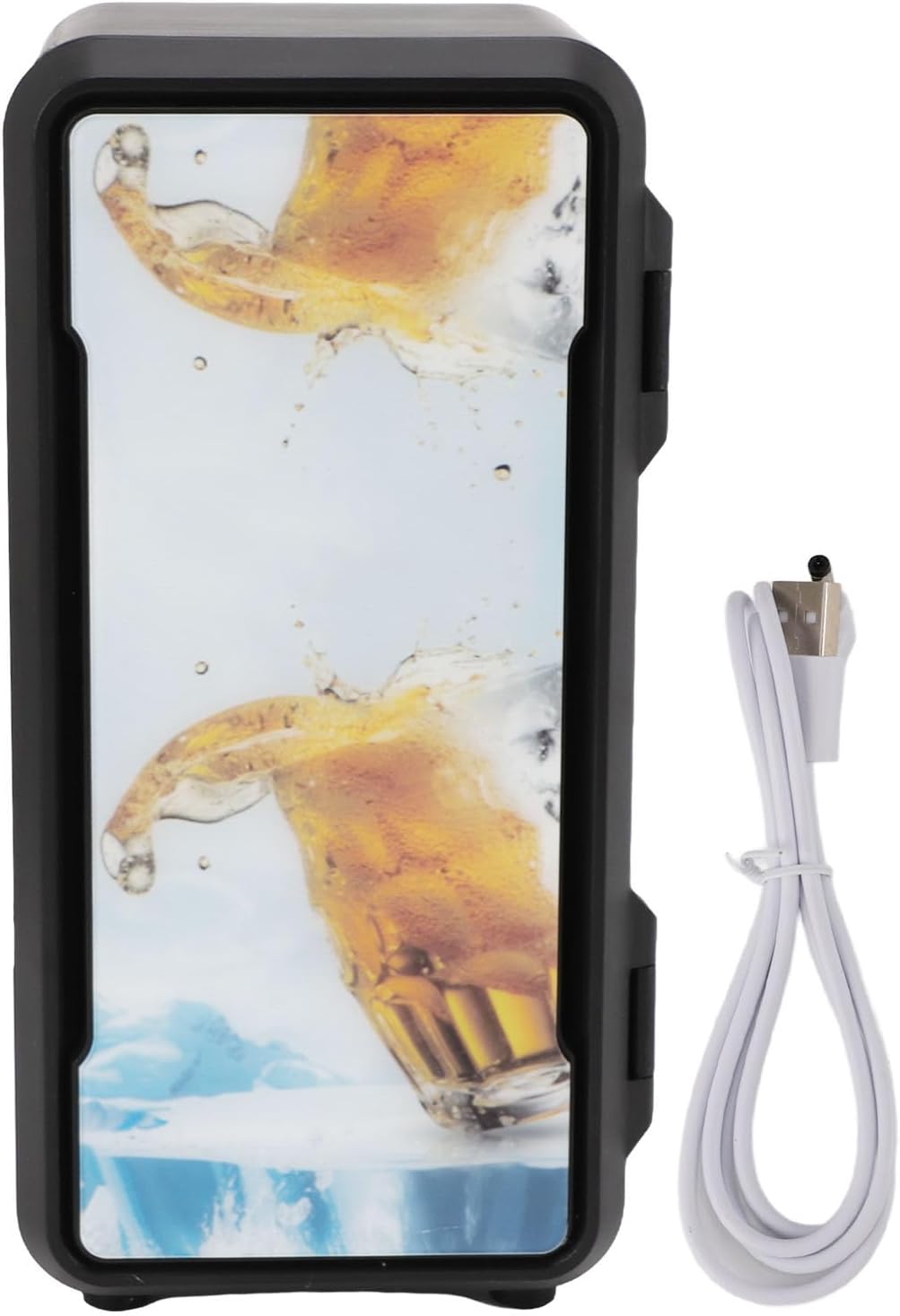 Portable Mini Refrigerator, Portable USB Cooler and Cooler for 5V/9V, 10-18W, Compact Size101*90*172mm - Cold Retention, Small Refrigerator, Perfect for Heating and Cooling Cosmetics and Beverages