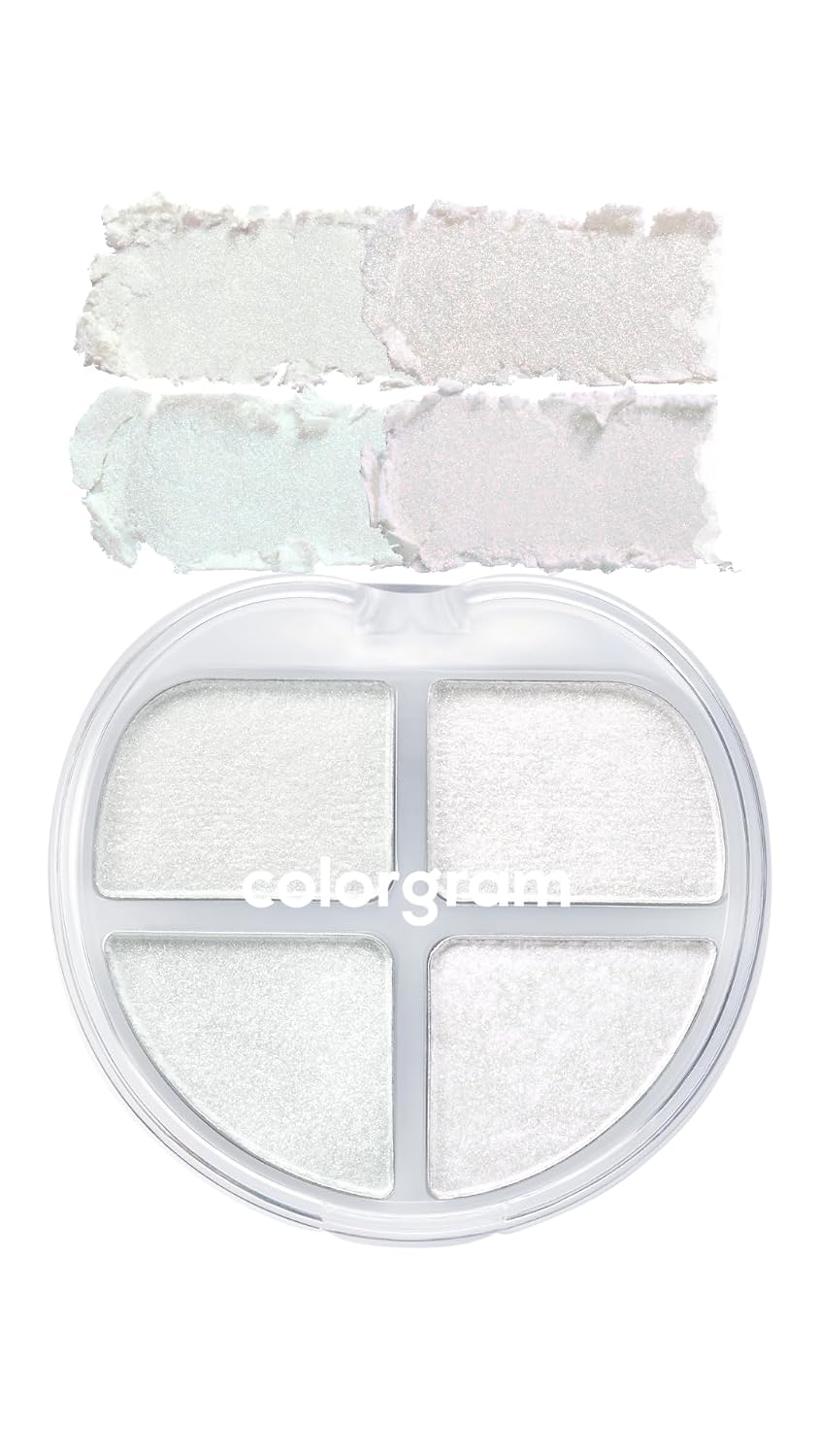 COLORGRAM TINTIN DORY EYESHADOW PALETTE 01 GLITTER DORY | 4 Color Compact Palette with Silky Smooth Texture & Strong Pigmentation | Travel-Friendly Collectible with Vibrant Shades