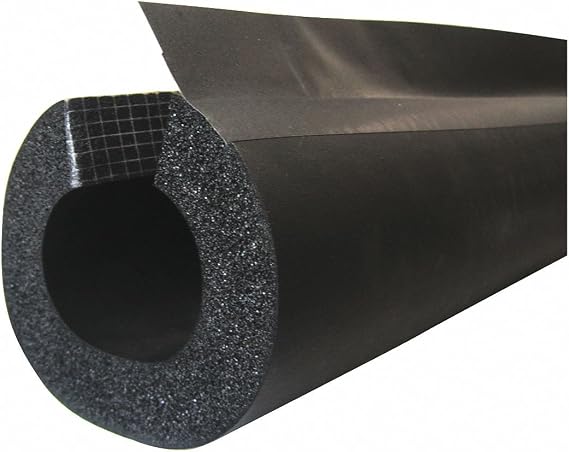 3-1/2" x 6 ft. Elastomeric Pipe Insulation, 1/2" Wall
