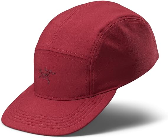 Arc'teryx Calidum 5 Panel Cap | High-Performance Five-Panel Hat, Bordeaux, One size