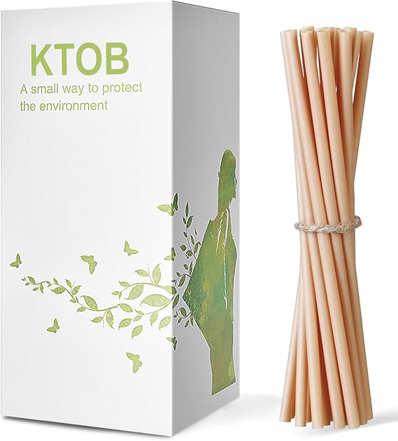 KTOB 200 Count Compostable Sugarcane Straws