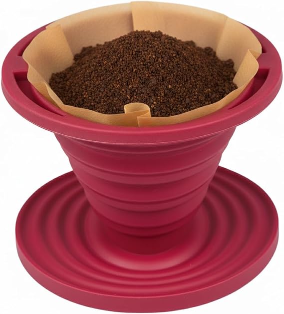 Kuissential Silicone Pour Over Coffee Dripper, Collapsible & Reusable