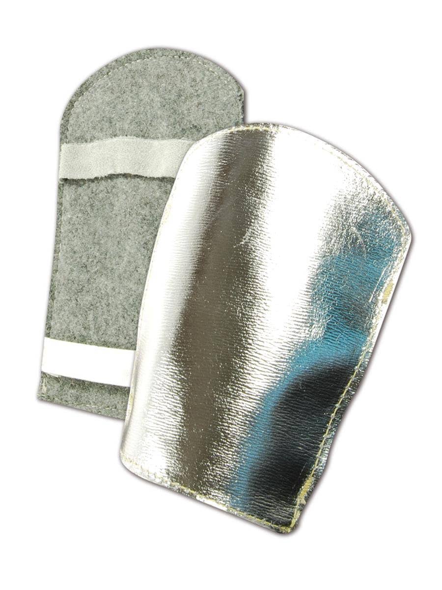 MAGID Aluminized Leather High-Heat Hand Pads with Wool Lining, 1 Pairs, Size 112XL 75WA1LE