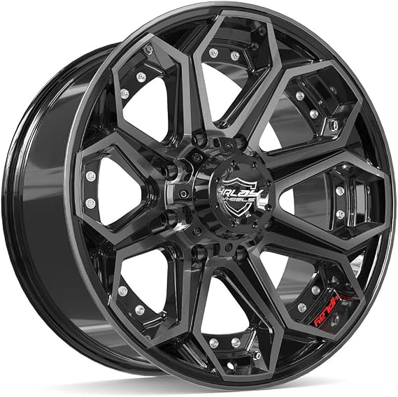 4PLAY Wheels 4P80R 20x9 Gloss Black Brushed 8x170 Rim