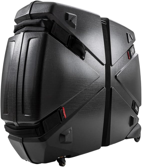 B&W Bike Guard Curv Hard Shell Bike Case - Curv Material 12x Stronger Than ABS - Road, Triathlon, Mountain Bikes up to 29 Inch - 24 lb - TSA Approved, Air Travel