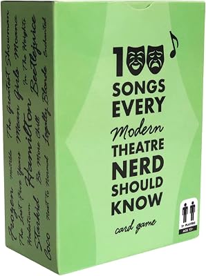 spinningrock, 100 Songs Every Theatre Nerd Should Know - Ultimate Musical Theatre Card Game - Modern Deck