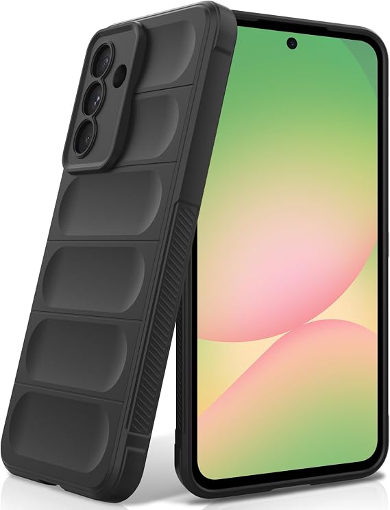 Silicone Case Compatible with Samsung Galaxy A56 5G, Anti-Scratch Microfiber Lining, Shockproof Case with Camera Protection, Black | Premium Silicone Material, Anti-Scratch Microfiber Lining, Soft-Touch Finish, Shockproof Drop Protection