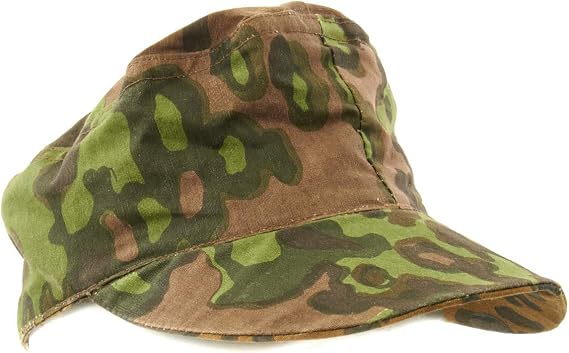 German WWII Reversible M43 Field Cap Oakleaf Pattern A Camouflage