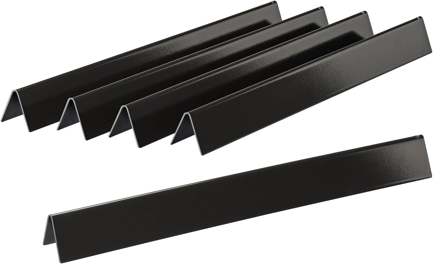 Leship 24.5 Flavorizer Bars Replace for Weber 7539 7540, Weber Genesis 300 Series, Genesis E-310 E-320 E-330 S310 S320 Grill with Side-Mounted Control, 5 pcs Porcelain-enameled Grill Heat Plates