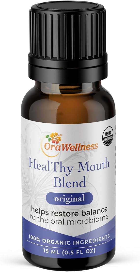 OraWellness Healthy Mouth Blend Organic Tooth Oil, Fluoride Free Rinse