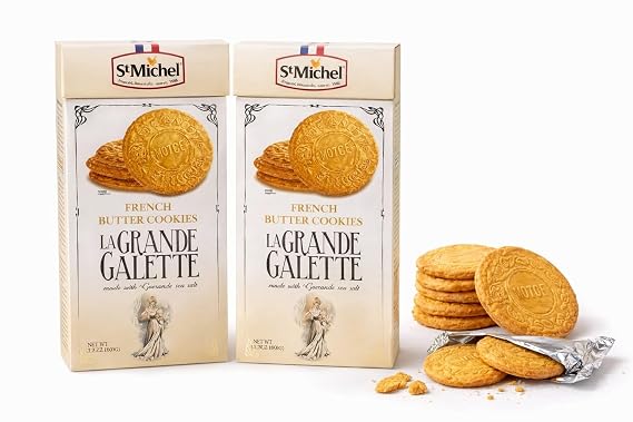 St Michel French Butter Cookies La Grande Galette 21.6oz 600gr (Two Boxes)