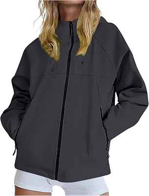 Rain Coats for Women Waterproof Lightweight Rain Jacket Outdoor Hiking Travel Jackets 2025 Fashion Fall Windbreaker