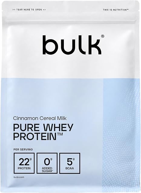 Bulk Pure Whey Protein Powder Cinnamon Cereal Milk Flavour 500 g