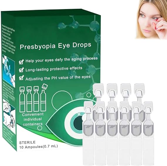 Oveallgo Presbyopia Visionrestore Eye Drops, Presbyopia Recovery Treatment Drops,Replenish Eye Nutrition,Presbyopia Eye Drops,Oveallgo Treatment Eye Drops,Brightening Eye Drops for Dry Eyes (1 Box)