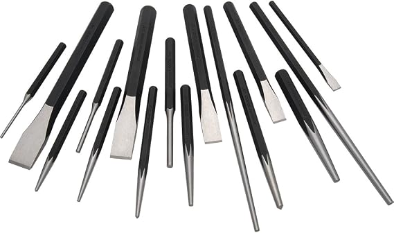 Dynamic Tools D058203 Punch and Chisel Set (16 Piece)