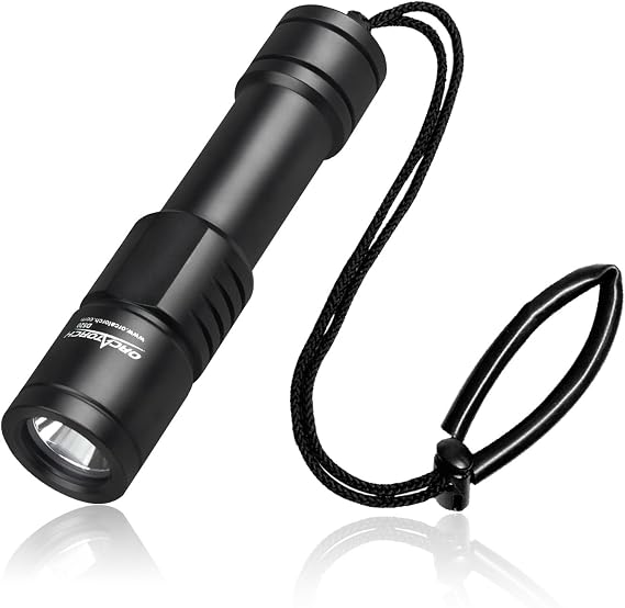 ORCATORCH D520 1000 Lumens Palm-Size Scuba Dive Light, Black