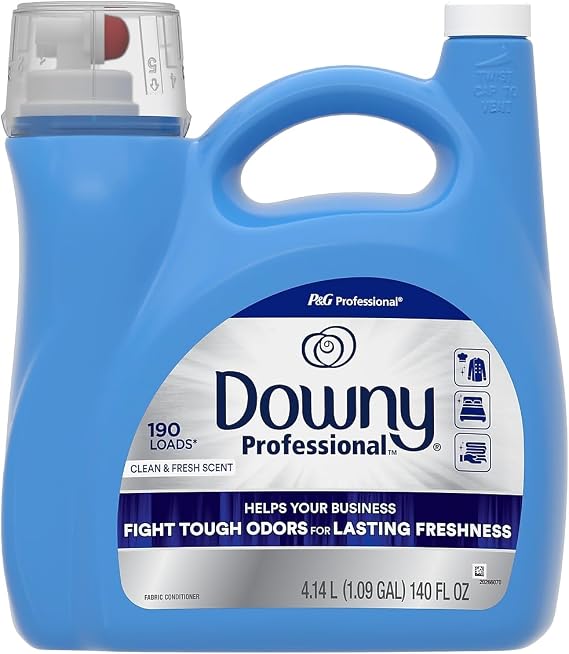Downy Fabric Softener Liquid, Commercial & Residential, 190 loads, 140 oz