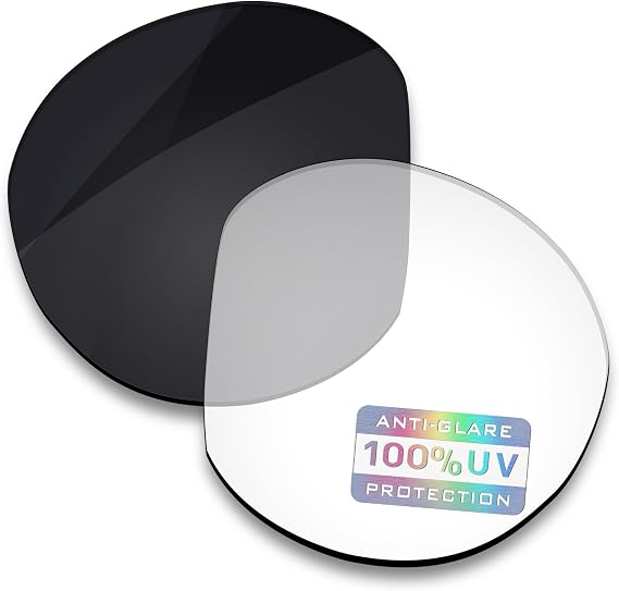 Bowyer Replacement Lenses for Oakley Meta HSTN OW8002 51mm AI Smart Glasses - Clear to Dark Photochromic